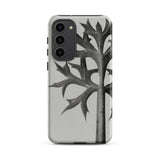 Eryngium Bourgatii (mediterranean Sea Holly) - Karl Blossfeldt Samsung Case, Galaxy S23 Plus / Matte, Smartphone Case Black White Abstract