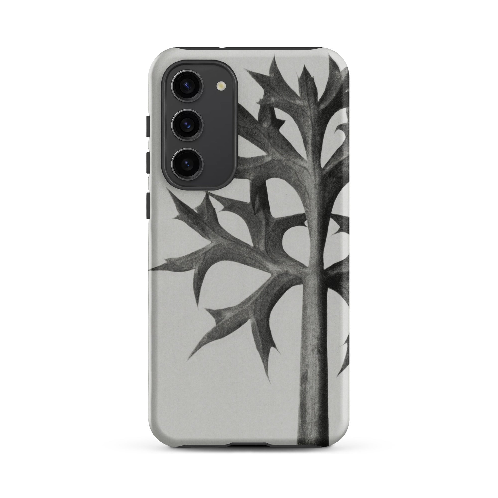 Eryngium Bourgatii (mediterranean Sea Holly) Karl Blossfeldt Samsung Case, Galaxy S23 Plus / Matte, Smartphone Case Black White Abstract