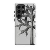 Eryngium Bourgatii (mediterranean Sea Holly) - Karl Blossfeldt Samsung Case, Galaxy S23 Ultra / Matte, Smartphone Case Black White Leaf