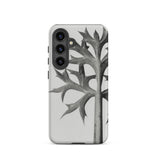 Eryngium Bourgatii (mediterranean Sea Holly) - Karl Blossfeldt Samsung Case, Galaxy S24 / Matte, White Smartphone Case Black-and-white Leaf