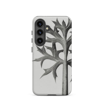 Eryngium Bourgatii (mediterranean Sea Holly) - Karl Blossfeldt Samsung Case, Galaxy S24 / Matte, White Smartphone Case Black-and-white Leaf