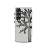 Eryngium Bourgatii (mediterranean Sea Holly) - Karl Blossfeldt Samsung Case, Galaxy S25 / Matte, Gray Smartphone Case Black White Thorny
