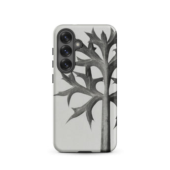 Eryngium Bourgatii (mediterranean Sea Holly) - Karl Blossfeldt Samsung Case, Galaxy S25 / Matte, Gray Smartphone Case Black White Thorny
