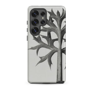 Eryngium Bourgatii (mediterranean Sea Holly) - Karl Blossfeldt Samsung Case, Galaxy S25 Ultra / Matte, Smartphone Case Black White