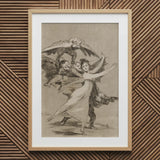 You will not Escape - Francisco De Goya Art Print, 20x30’’ / 51x76cm / Natural Frame / 2’’ Matboard, Framed Goya Titled Sleep Reason