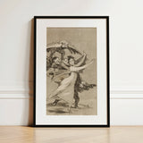 You will not Escape - Francisco De Goya Art Print / Canvas, 12x18’’ / 31x46cm / Black Frame / Matboard, Posters Prints & Visual Artwork,