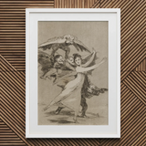 You will not Escape - Francisco De Goya Art Print / Canvas Framed Mythical Figures Woman Arches Backward, Eyes Wide Prints