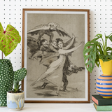 You will not Escape - Francisco De Goya Art Print, Framed Goya Figures Woman