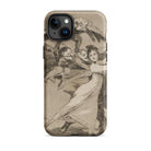 You will not Escape - Francisco De Goya Iphone Case, 15 Plus / Matte, Phone Case Vintage-style Illustration Woman Grotesque Figures