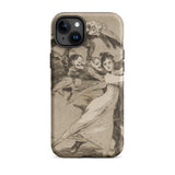 You will not Escape - Francisco De Goya Iphone Case, 15 Plus / Matte, Phone Case Vintage-style Illustration Woman Grotesque Figures