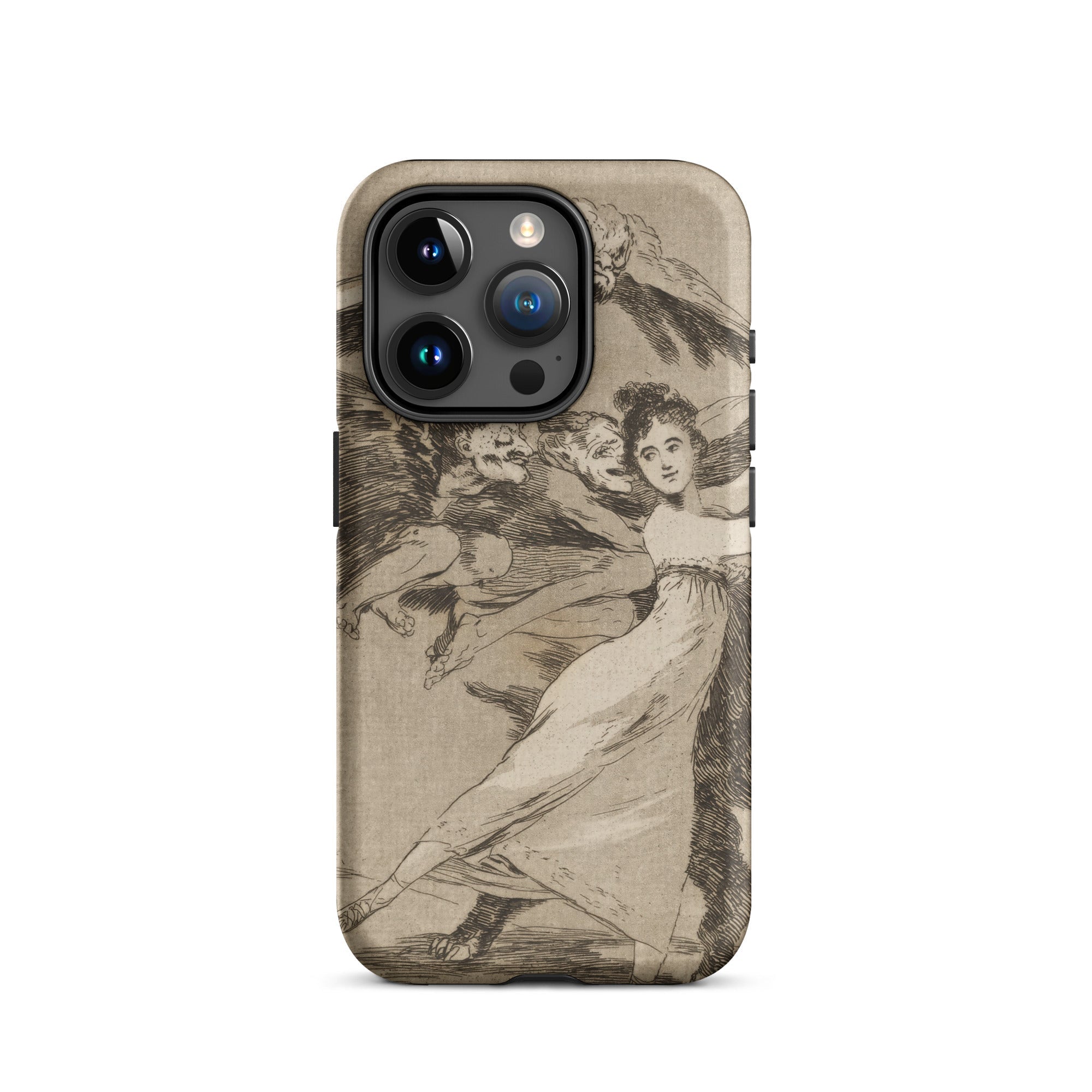 You will not Escape - Francisco De Goya Iphone Case, 15 Pro / Matte, Iphone Pro Max Vintage-style Illustrated Case