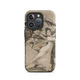 You will not Escape - Francisco De Goya Iphone Case, 16 Pro / Matte, Iphone Beige Case Black-and-white Print People