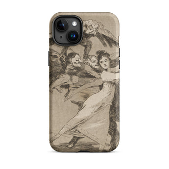 You will not Escape - Francisco De Goya Phone Case Iphone 15 Plus / Matte Phone Case Vintage-style Illustration Woman Grotesque Figures