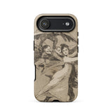 You will not Escape - Francisco De Goya Phone Case Iphone 17 Air / Matte Beige Black Vintage-style Phone Case Classical Angel Design Goya