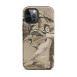 You will not Escape - Francisco De Goya Phone Case Iphone 12 Pro Max / Matte Iphone Case Classical Figures Goya Case, Dark Stage, Biting