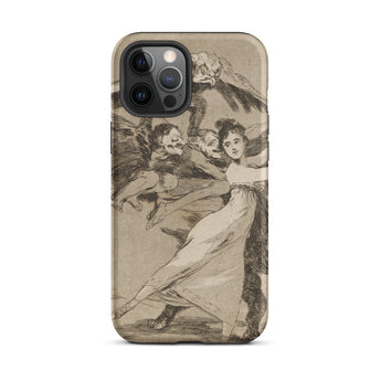 You will not Escape - Francisco De Goya Phone Case Iphone 12 Pro Max / Matte Iphone Case Classical Figures Goya Case, Dark Stage, Biting