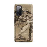 You will not Escape - Francisco De Goya Phone Case Samsung Galaxy S20 Fe / Matte Vintage-style Phone Case Sepia-toned Illustration Woman