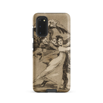 You will not Escape - Francisco De Goya Phone Case Samsung Galaxy S20 / Matte Vintage-style Phone Case Sepia-toned Illustration Woman