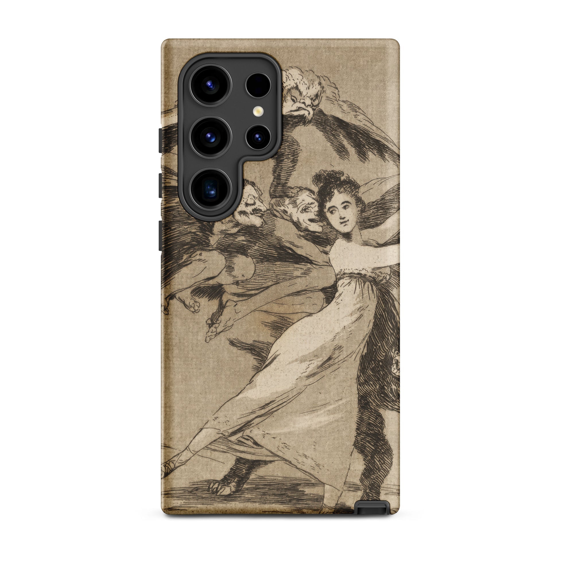 You will not Escape - Francisco De Goya Samsung Case, Galaxy S24 Ultra / Matte, Smartphone Case Vintage-style Grotesque Art Print