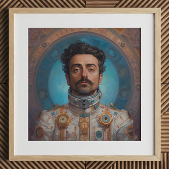 Eskandar - Gay Arabic Astronaut Art Print / Canvas, Gay Arabic Astronaut, Arabic Astronaut Aesthetic, Meet Eskandar