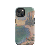 Étretat - Claude Monet Normandy Beach Iphone Case, 14 / Matte, Iphone Case Coastal Painting