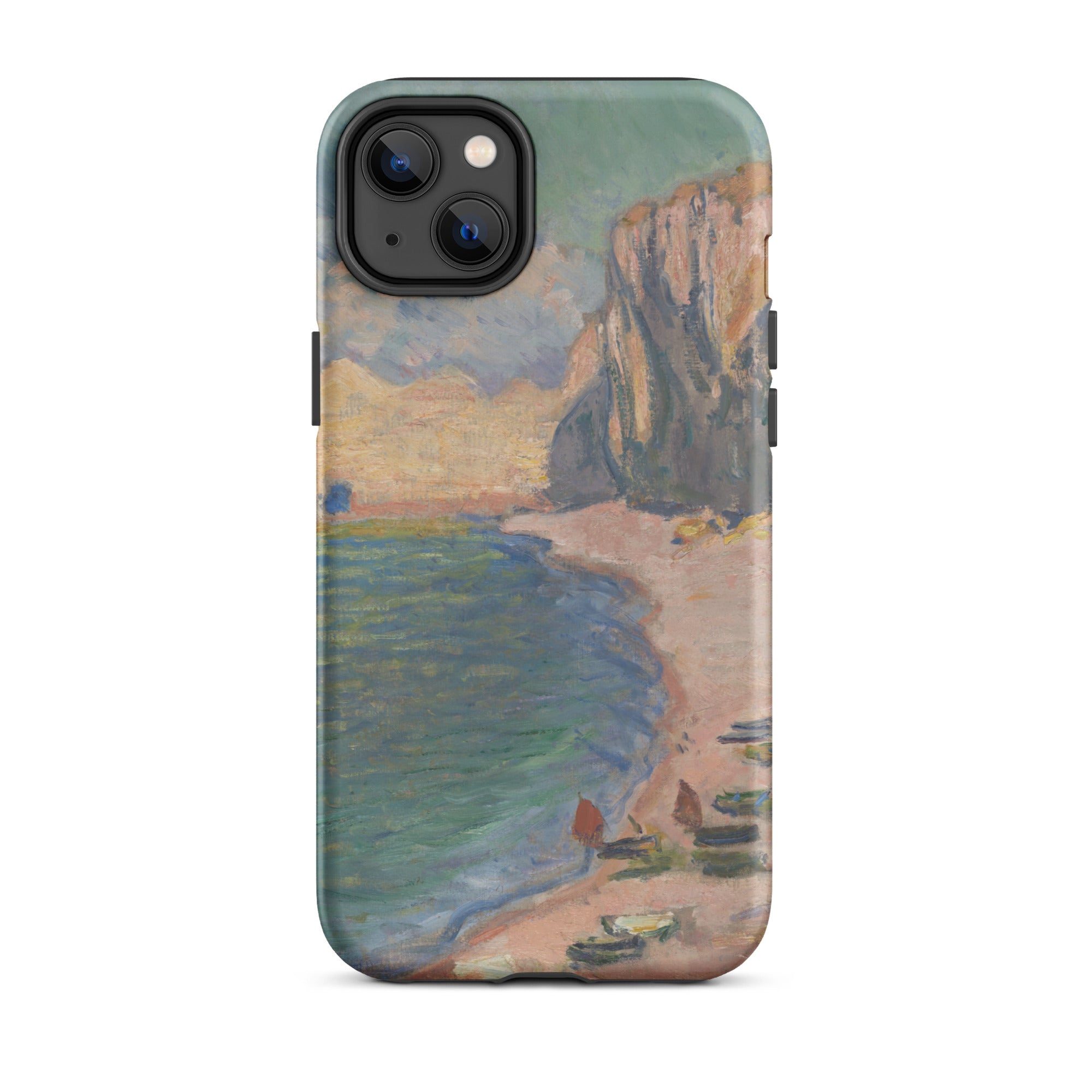 Étretat Claude Monet Normandy Beach Iphone Case, 14 Plus / Matte, Phone Case Beach Painting