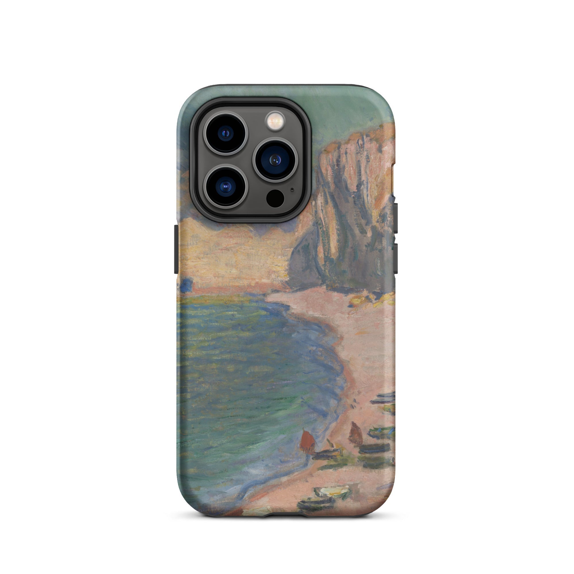 Étretat Claude Monet Normandy Beach Iphone Case, 14 Pro / Matte, Phone Case Beach Painting
