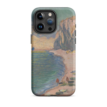 Étretat - Claude Monet Normandy Beach Iphone Case, 15 Pro Max / Matte, Phone Case Coastal Painting