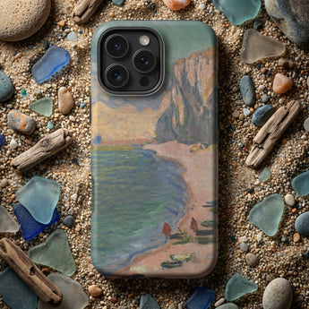 Étretat - Claude Monet Normandy Beach Iphone Case, Mobile Phone Cases, Toby Leon