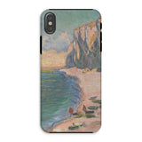 Étretat - Claude Monet Normandy Beach Iphone Case, Xs / Matte, Phone Case Coastal Landscape Painting Cliffs Beach