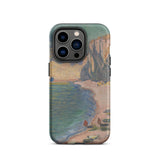 Étretat - Claude Monet Normandy Beach Phone Case Iphone 14 Pro / Matte Painting Impressionist, Masterpiece, Pocket-sized Museum Mobile Cases