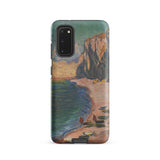 Étretat - Claude Monet Normandy Beach Samsung Case, Galaxy S20 / Matte, Smartphone Case Painted Coastal Landscape Cliffs Beach