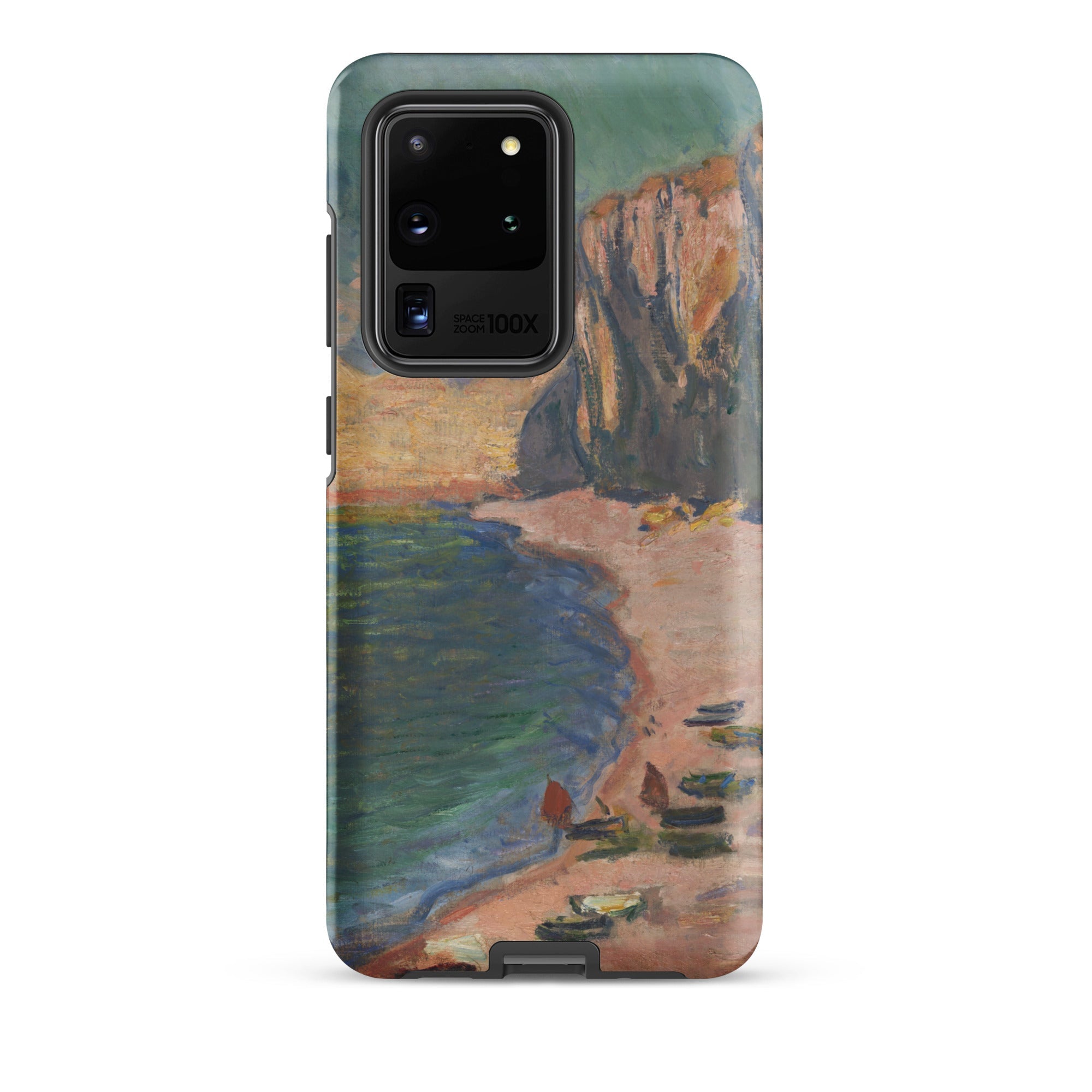 Étretat Claude Monet Normandy Beach Samsung Case, Galaxy S20 Ultra / Matte, Smartphone Case Painted Landscape Beach Cliffs
