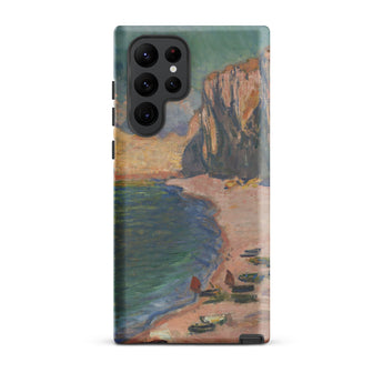 Étretat - Claude Monet Normandy Beach Samsung Case, Galaxy S22 Ultra / Matte, Smartphone Case Painted Coastal Landscape