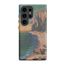 Étretat Claude Monet Normandy Beach Samsung Case, Galaxy S24 Ultra / Matte, Smartphone Case Adorned Impressionistic Coastal Landscape