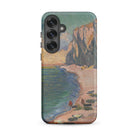 Étretat Claude Monet Normandy Beach Samsung Case, Galaxy S25 Plus / Matte, Cell Phone Case Landscape Painting Beach Cliffs