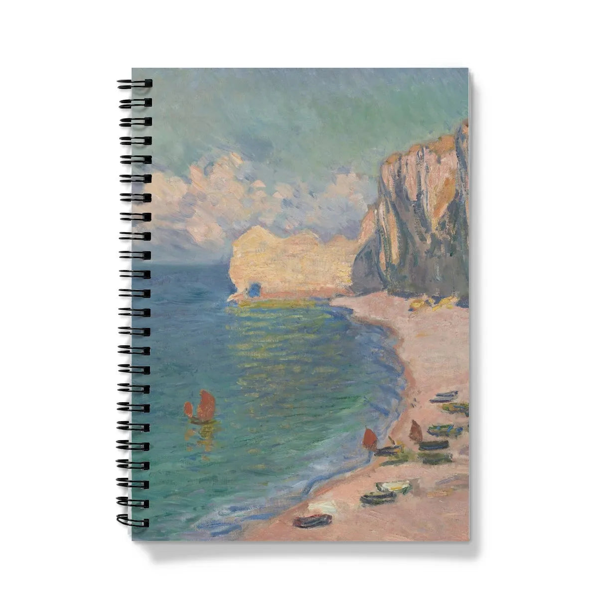 étretat - Claude Monet Impressionist Art Notebook - A5 / Graph - Notebooks & Notepads - Aesthetic Art
