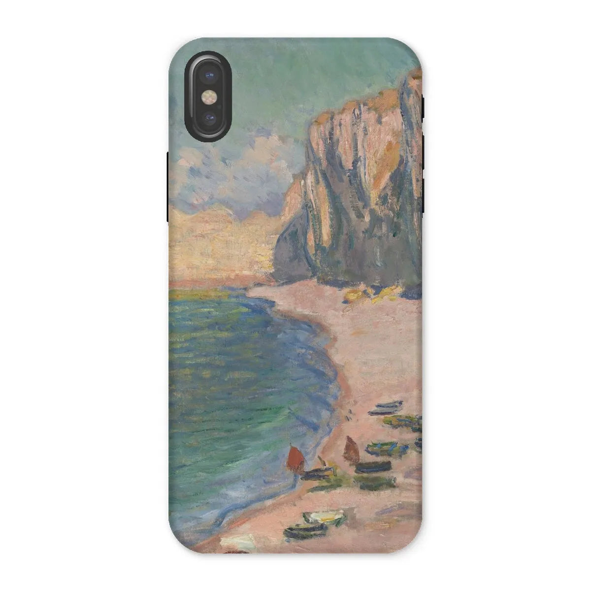 étretat - Impressionist Art Phone Case - Claude Monet - Iphone x / Matte - Mobile Phone Cases - Aesthetic Art