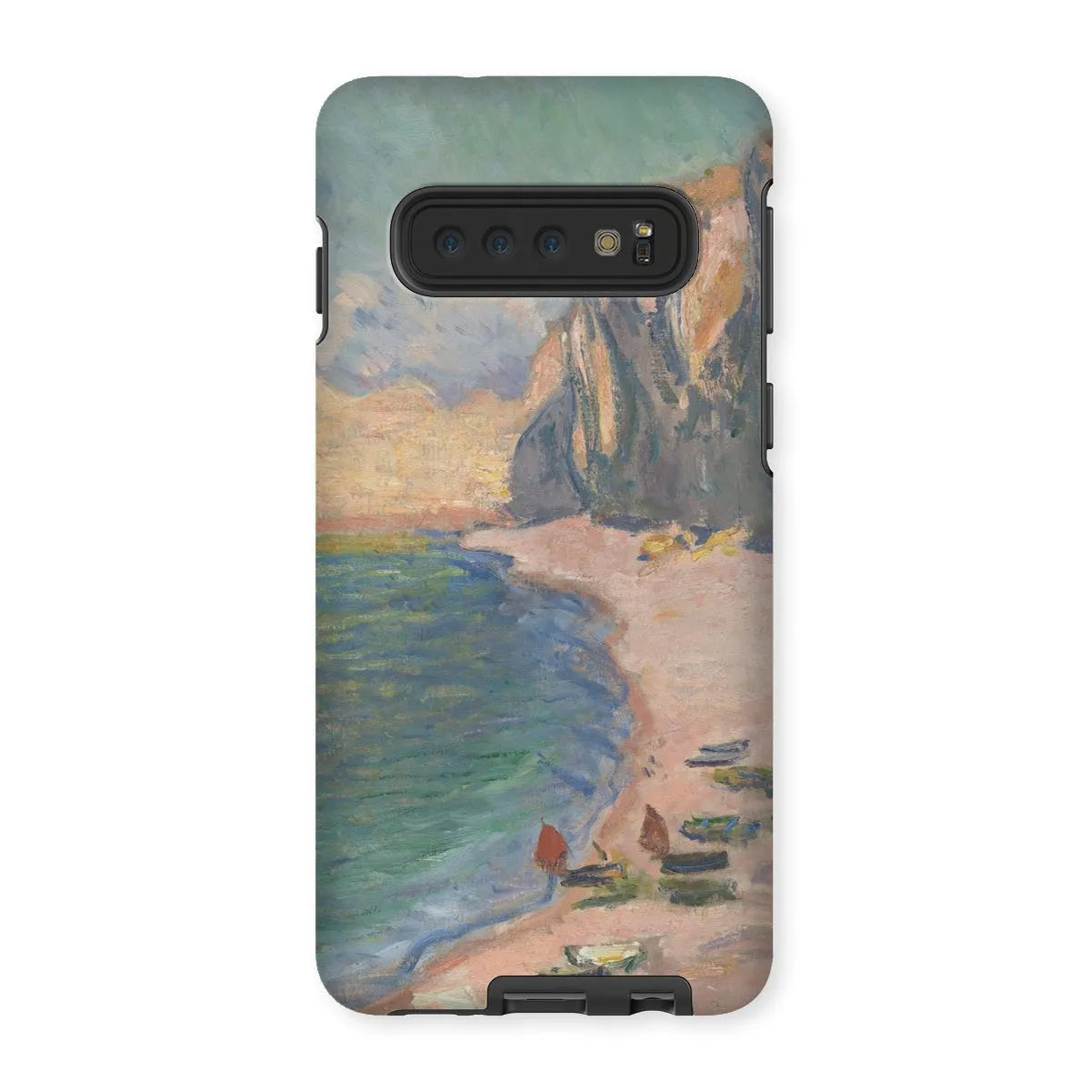 étretat - Impressionist Art Phone Case - Claude Monet - Samsung Galaxy S10 / Matte - Mobile Phone Cases - Aesthetic Art