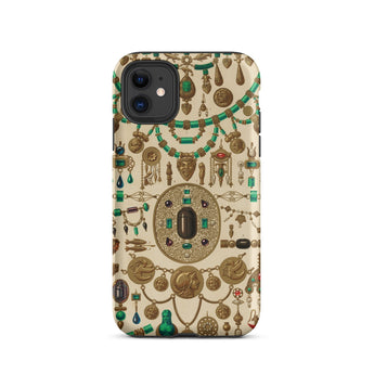 Etruscan Jewelry - Auguste Racinet Iphone Case, 11 / Matte, Jewel-patterned Phone Case
