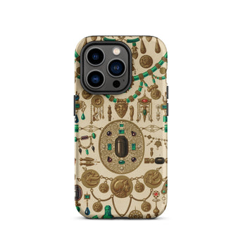 Etruscan Jewelry - Auguste Racinet Iphone Case, 14 Pro / Matte, Ornate Jewelry-patterned Phone Case