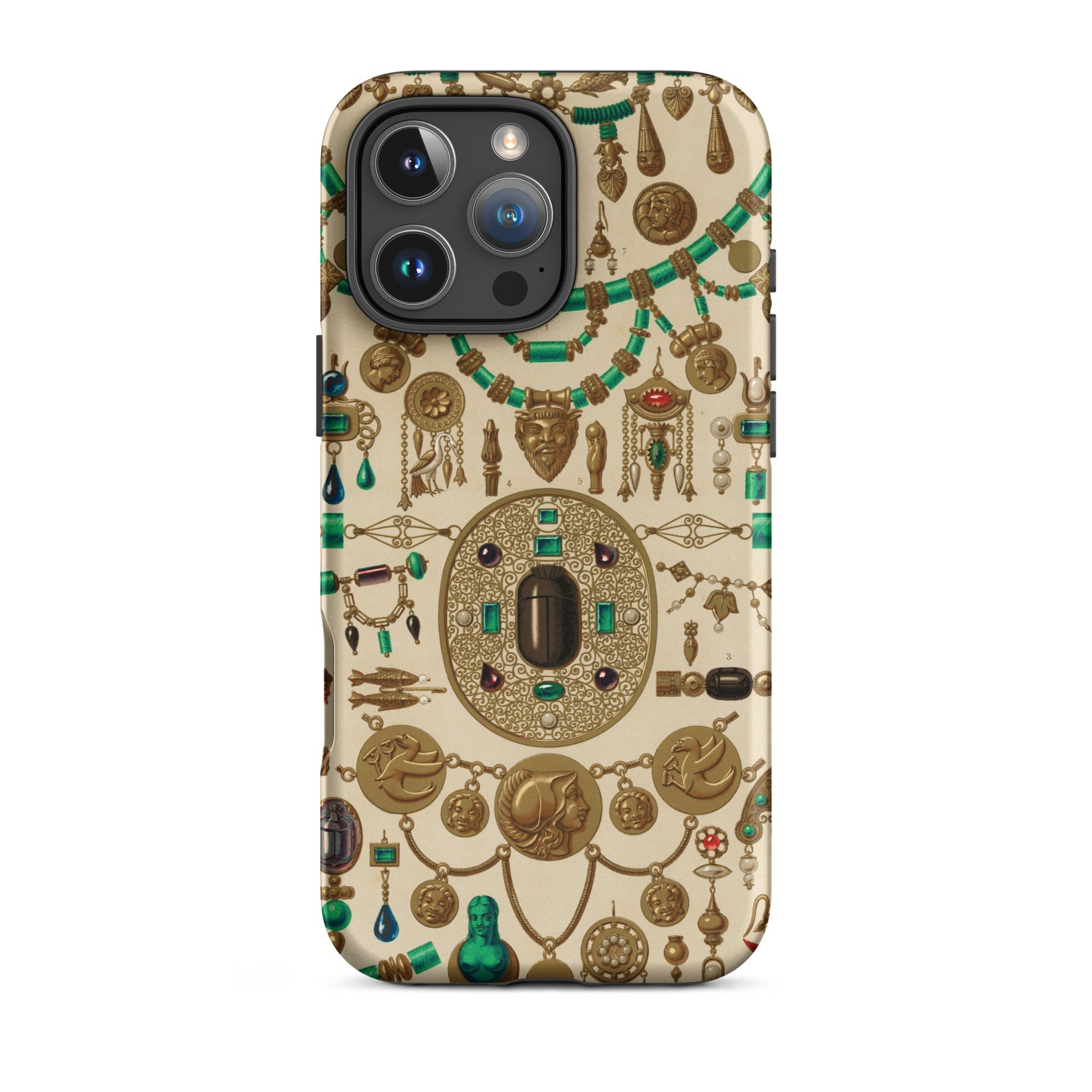 Etruscan Jewelry Auguste Racinet Iphone Case, 16 Pro Max / Matte, Ornate Jewelry Patterned Phone Case