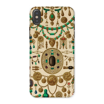 Etruscan Jewelry - Auguste Racinet Iphone Case, x / Matte, Phone Case Ornate Design Ancient Egyptian-style Jewelry Artifacts