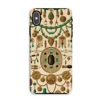 Etruscan Jewelry - Auguste Racinet Iphone Case, Xs Max / Matte, Phone Case Decorated Intricate Pattern Ancient Egyptian-style Jewelry
