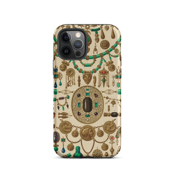 Etruscan Jewelry - Auguste Racinet Phone Case Iphone 12 Pro / Matte Jeweled Phone Case Auguste Racinet Decorative, Miniature Etruscan