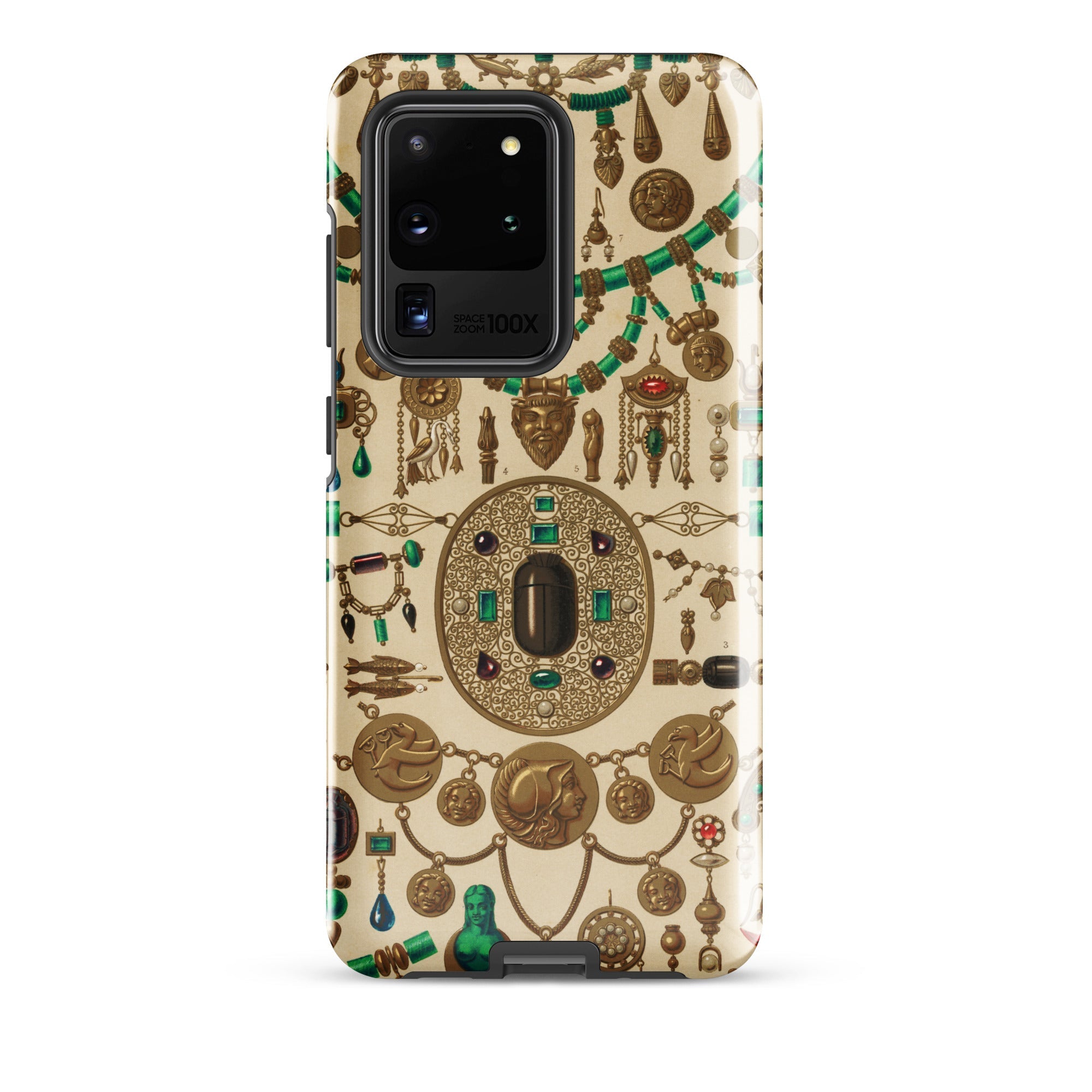 Etruscan Jewelry - Auguste Racinet Samsung Case, Galaxy S20 Ultra / Matte, Samsung Galaxy Phone Case Intricate Pattern Antique-style Jewelry