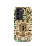 Etruscan Jewelry - Auguste Racinet Samsung Case, Galaxy S23 / Matte, Phone Case Intricate Antique-style Pattern Gold Emerald Jewelry