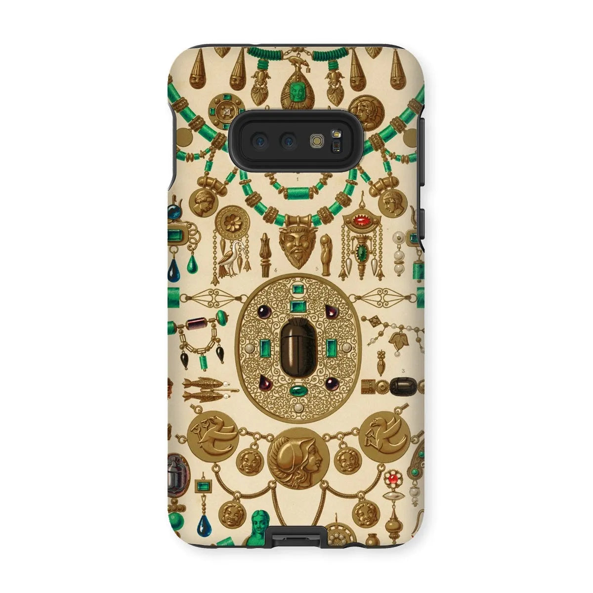 Etruscan Jewelry By Auguste Racinet Art Phone Case - Samsung Galaxy S10e / Matte - Mobile Phone Cases - Aesthetic Art
