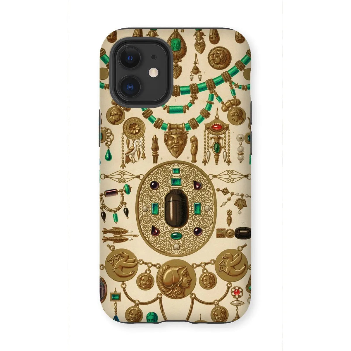 Etruscan Jewelry By Auguste Racinet Art Phone Case - Iphone 12 Mini / Matte - Mobile Phone Cases - Aesthetic Art