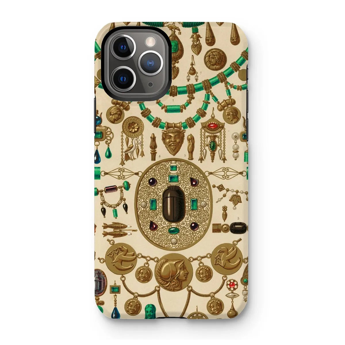 Etruscan Jewelry By Auguste Racinet Art Phone Case - Iphone 11 Pro / Matte - Mobile Phone Cases - Aesthetic Art
